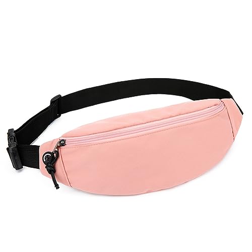 Handy-Hüfttasche wasserdichte Lauf-Hüfttasche Damen Farbe Sport Umhängetasche, rosa, 25 Zoll von YEAMKE