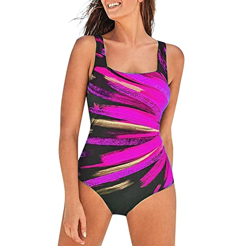 YEBIRAL Badeanzug Damen Sport Bademode Bauchweg Einteilige Badeanzüge Sportbadeanzüge mit Breite Schultergurte Sexy Figurformend Monokini Push Up Drucken Schwimmanzug Sommer Swimsuit S-XXL YEBIRAL Badeanzug Damen Sport Bademode Bauchweg Einteilige Badeanzüge Sportbadeanzüge mit Breite Schultergurte Sexy Figurformend Monokini Push Up Drucken Schwimmanzug Sommer Swimsuit S-XXL von YEBIRAL