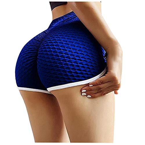 YEBIRAL Damen Sport Shorts Push Up Kurze Leggings Scrunch Butt Sportleggins Anti Cellulite Boom Booty Shorts Hohe Taille Fitnesshose Gym Yoga Pants Hose Sporthose für Damen Mädchen von YEBIRAL