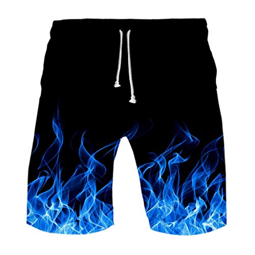 YEBIRAL Herren Shorts Lustig Bier 3D Druck Kurze Hose Schnelltrocknend Badehose, Sommer Männer Jungen Strand Surf Board Shorts Freizeithose Sporthose Sweatpants Badeshorts von YEBIRAL