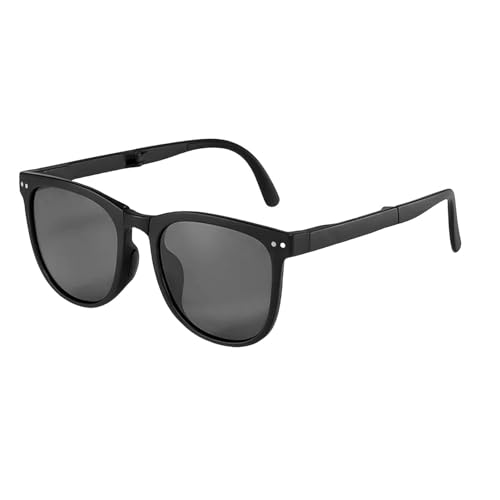 YIMAISZQ sonnenbrille Faltbare Sonnenbrille, Tragbar, Sonnenbrille Für Männer Und Frauen-schwarz von YIMAISZQ