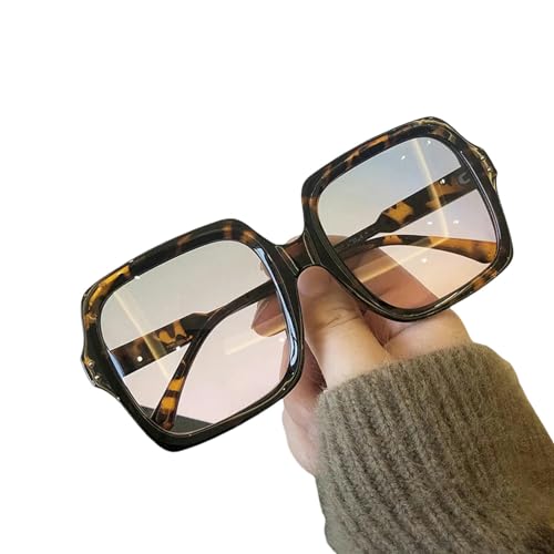 YIMAISZQ sonnenbrille Sonnenbrille Frauen Big Frame Frauen Sonnenbrille Schwarz Gradient Weibliche Brille-l von YIMAISZQ