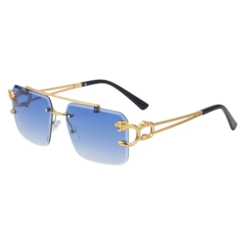 YIMAISZQ sonnenbrille Sonnenbrille Für Männer Quadratische Randlose Sonnenbrille Frauen Gläser-b04 von YIMAISZQ