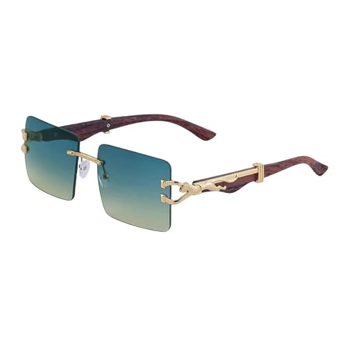 YIMAISZQ sonnenbrille Sonnenbrille Für Männer Quadratische Randlose Sonnenbrille Frauen Gläser-c6 von YIMAISZQ