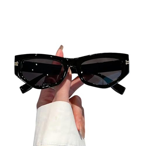 YIMAISZQ sonnenbrille Sonnenbrille Männer Frauen Unregelmäßiger Verlauf Brillen Schatten Sonnenbrille-schwarz-schwarz von YIMAISZQ