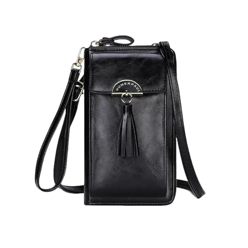 YIMAIZYY Tasche Kleine Crossbody -Handy -Taschen Für Frauen Schulterhandtaschen Und Geldbörsen Damen Clutch Handtasche-Schwarz von YIMAIZYY