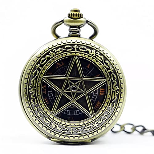 Herren- und Damenaccessoires Retro Uhr Steampunk Skeleton Mechanische Fob Taschenuhr Anhänger Handaufzug Römische Zahl Uhr Männer Frauen Kette Hochzeitstag Vatertag Weihnachten Geburtstagsgeschenk von YINGMUZI