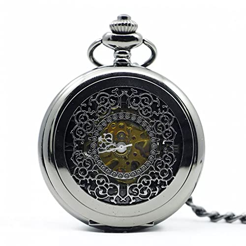 YINGMUZI Herren- und Damenaccessoires Vintage Design Mechanische Handaufzug Taschenuhr Retro Coole Anhänger Aufziehuhren Herren Damen Hochzeitstag Vatertag Weihnachten Geburtstagsgeschenk von YINGMUZI