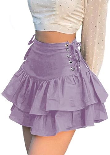 Y2k Stufenrock Damen Gothic Kleidung Damen Minirock Sexy Mini Skirt Rave Outfits for Women Rock Sommer Röcke Sommer Y2k Stufenrock Damen Gothic Kleidung Damen Minirock Sexy Mini Skirt Rave Outfits for Women Rock Sommer Röcke Sommer von YINGWIN