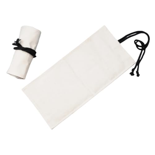 YISENJEE Canvas Pencil Bag Einfarbiger Stiftvorhang Aus Canvas Mit Großer Kapazität Für Künstlerbedarf, Rolle, Bleistifttasche YISENJEE Canvas Pencil Bag Einfarbiger Stiftvorhang Aus Canvas Mit Großer Kapazität Für Künstlerbedarf, Rolle, Bleistifttasche von YISENJEE