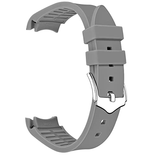 YISIWERA 20mm 22mm Silikon Kautschuk Uhrenarmband Premium Universal Gebogene Enden Ersatz Armband mit Poliertem Edelstahl Schnalle Für Männer Frauen von YISIWERA