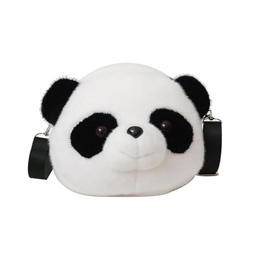 YIZITU Umhängetasche in niedlicher Panda-Form, trendige Handy-Tasche für Mädchen, Kinder, Teenager, modisch, kleine Umhängetasche, Schwarz von YIZITU