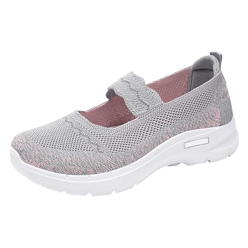 Sneaker Slip On Damen, Leicht Laufschuhe Atmungsaktiv Sportschuhe Damen Bequeme Arbeitsschuhe Frauen Sneaker Freizeitschuhe OrthopäDische Schuhe Walking Schuhe Damenschuhe Elegant Und Bequem von YIzdegg