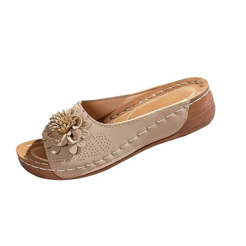 YIzdegg Damen Sandalen Sommer - Orthopädische Schuhe Leder Pantoletten Sandalen Hausschuhe Mit Fussbett Ergonomische Sommerschuhe Bequem Damenpantoletten Schlapfen Sandaletten YIzdegg Damen Sandalen Sommer - Orthopädische Schuhe Leder Pantoletten Sandalen Hausschuhe Mit Fussbett Ergonomische Sommerschuhe Bequem Damenpantoletten Schlapfen Sandaletten von YIzdegg