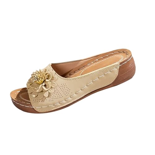 YIzdegg Damen Sandalen Sommer - Orthopädische Schuhe Leder Pantoletten Sandalen Hausschuhe Mit Fussbett Ergonomische Sommerschuhe Bequem Damenpantoletten Schlapfen Sandaletten YIzdegg Damen Sandalen Sommer - Orthopädische Schuhe Leder Pantoletten Sandalen Hausschuhe Mit Fussbett Ergonomische Sommerschuhe Bequem Damenpantoletten Schlapfen Sandaletten von YIzdegg