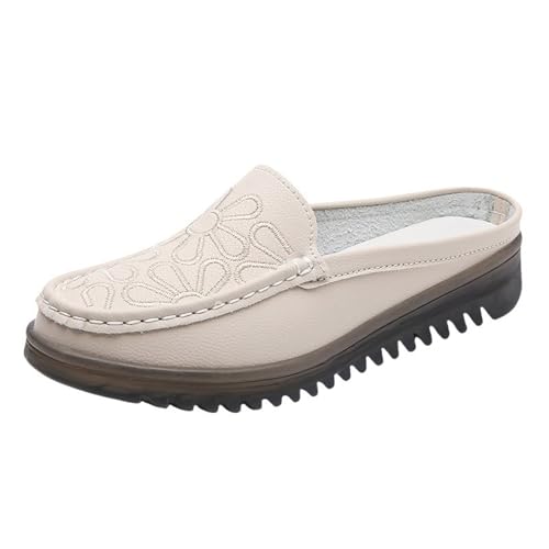 YIzdegg Loafer Damen Hinten Offen Freizeitschuhe - Flache Sohle Walkingschuhe Bequeme Clogs Einfarbig Slippers Geschlossen Slides Leicht Fitnessschuhe Casual Schlupfschuhe rutschfest Pantoletten YIzdegg Loafer Damen Hinten Offen Freizeitschuhe - Flache Sohle Walkingschuhe Bequeme Clogs Einfarbig Slippers Geschlossen Slides Leicht Fitnessschuhe Casual Schlupfschuhe rutschfest Pantoletten von YIzdegg