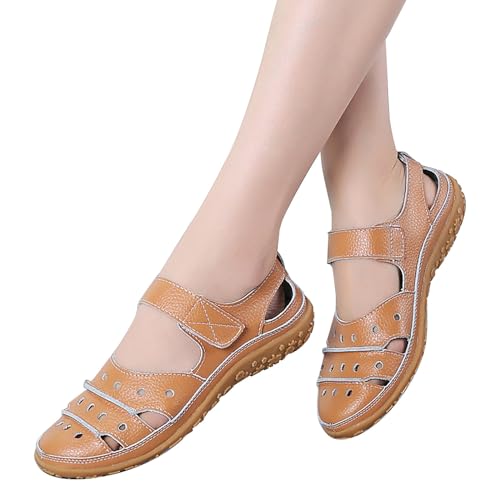 YIzdegg Sandalen Atmungsaktiv Damen, Zehentrenner Sommersandalen Mit AushöHlen Strandsandalen Weichen Sohlen SchöNe Sandalen Bequeme Flach Elegant Sandaletten Hausschuhe Damen Leicht Laufschuhe von YIzdegg