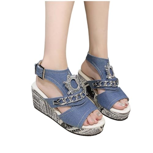 YIzdegg Zehentrenner Sandalen Damen Sommerschuhe Damen Elegant OrthopäDische Hausschuhe Sandalen Mit Dicken Sohlen Sandalen & Slides FüR Damen Atmungsaktiv Sportschuhe Barfuss Schuhe Damen 40 von YIzdegg