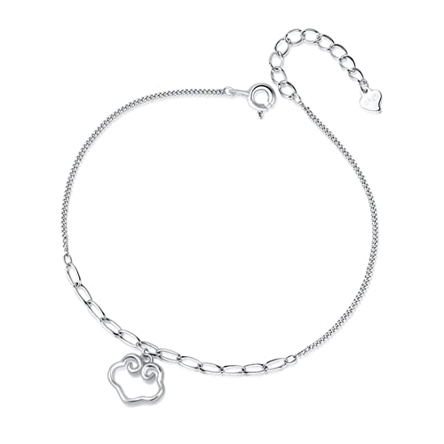 YJHQSS Armband S925 Sterling Silber Armband Wolke Mode Studentin Schmuck Einstellbare Länge Senden zu Frau, Mutter, Freundin, beste Freundin von YJHQSS