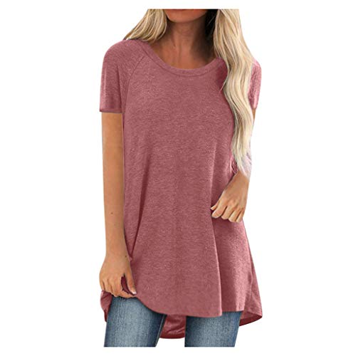 Patchwork Oberteil Damen Lila T-Shirt Gelbe Bluse Damen Langarm Poloshirt Damen Tunika Bluse Vausschnitt Tshirt Damen Tshirt Tops Damen Teenager T Shirt Marineblau Damen Oberteile Sommer von YJUU