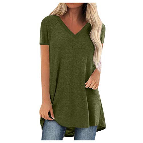 Shirt übergröße Damen Shirt Mint College Shirt Longshirt Damen Hornhaut Fuß Frauen Tshirt Langarmshirts Bluse Blusenkleid Tunika von YJUU