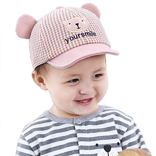 Baby Baseball Cap Verstellbar Baseballmütze Sommer UV-Schutz Jungen Mädchen Sonnenhut Cartoon Bären Baseballkappe Schnelltrocken Outdoor Faltbar Leicht Babyhut von YJZQ