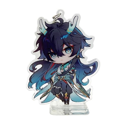 YJacuing Honkai: Star Rail Chibi Niedliche Acryl Stand Figur Schlüsselanhänger, Imbibitor Lunae, Medium von YJacuing