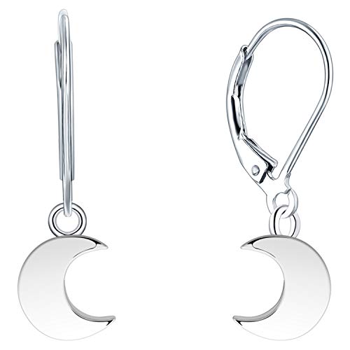 YL 925 Sterling Silber Mond baumeln Ohrringe für Damen Mädchen von YL