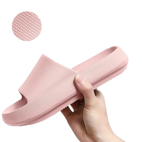 YLXCKGS Flip-Flops Dicke Untere Wolke Hausschuhe Männer Frauen Rutschfeste Badezimmer Zuhause Indoor Sandale Sommer Strand Outdoor Dias-C-Pink 3,6Cm-34-35 von YLXCKGS