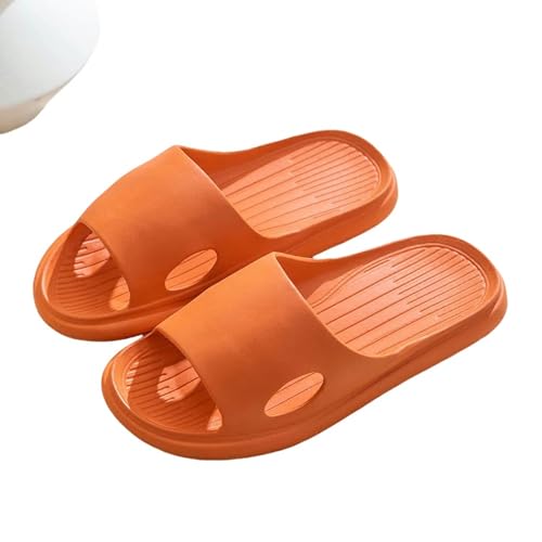 YLXCKGS Flip-Flops Einfachheit Eva Hausschuhe Home Weiche Sohle Anti-Rutsch Bad Slipper Sommer Casual Indoor Frauen Flip-Flop-Orange-42-43 von YLXCKGS