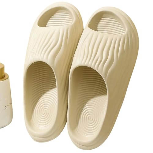 YLXCKGS Flip-Flops Eva Bitter Melone Hausschuhe Männer Flip-Flops Weiche Sohle Strand Dicke Sohle Weiche Sandale Frauen Outdoor Handlichkeit Schuhe-Beige-38-39 von YLXCKGS