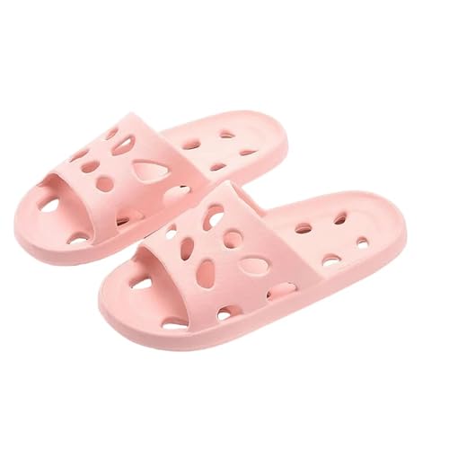 YLXCKGS Flip-Flops Männer Hausschuhe Sommer Strand Rutschen Dicke Sohle Frauen Badezimmer Anti-Rutsch Weiche Sandalen Mode Ultra-Light-Rosa Boden-36-37 von YLXCKGS