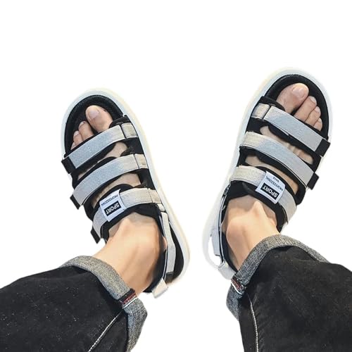 YLXCKGS Flip-Flops Sommer-Männer Sandalen Sandalen Pantoffeln Nicht Rutschfeindliche Watschuhe Strand Flip-Flops Weichstöckige Hausschuhe-Grau-37 von YLXCKGS