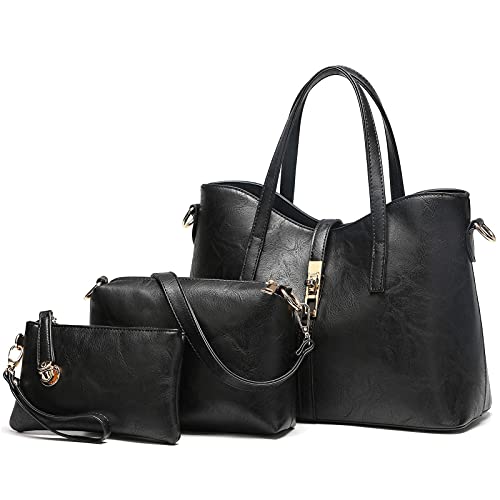 YNIQUE Handtasche Damen Groß Handtaschen Set Für Frauen Umhängetasche Taschen Shopper Reise Schultertasche 3-teiliges Set von YNIQUE