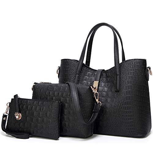 YNIQUE Handtasche Damen Groß Handtaschen Set Für Frauen Umhängetasche Taschen Shopper Reise Schultertasche 3-teiliges Set von YNIQUE