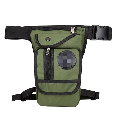 Beintasche,Beintasche Motorrad,Oberschenkeltasche Canvas/Nylon Herren Taille Taille Bein Sling Bag Motorrad Umhängetasche Crossbody Rider Straps Butt Männer Hüfte Geldbörse Tasche Oberschenkel Hosenta von YNZUNMY