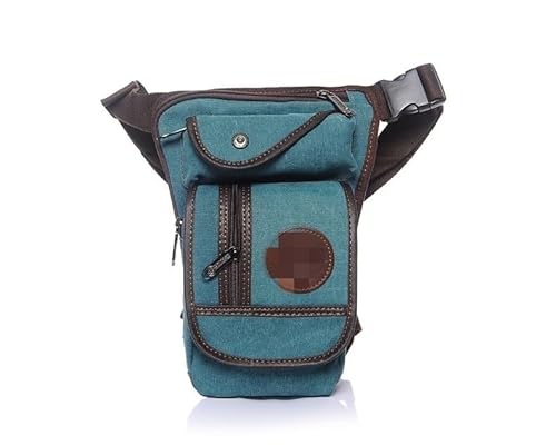 Beintasche,Beintasche Motorrad,Oberschenkeltasche Canvas/Nylon Herren Taille Taille Bein Sling Bag Motorrad Umhängetasche Crossbody Rider Straps Butt Männer Hüfte Geldbörse Tasche Oberschenkel Hosenta von YNZUNMY