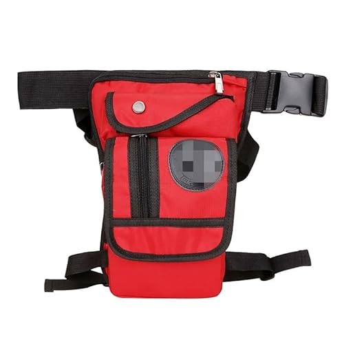 Beintasche,Beintasche Motorrad,Oberschenkeltasche Canvas/Nylon Herren Taille Taille Bein Sling Bag Motorrad Umhängetasche Crossbody Rider Straps Butt Männer Hüfte Geldbörse Tasche Oberschenkel Hosenta von YNZUNMY