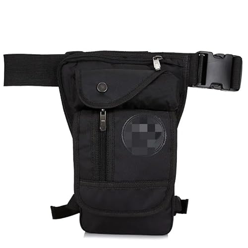 Beintasche,Beintasche Motorrad,Oberschenkeltasche Canvas/Nylon Herren Taille Taille Bein Sling Bag Motorrad Umhängetasche Crossbody Rider Straps Butt Männer Hüfte Geldbörse Tasche Oberschenkel Hosenta von YNZUNMY