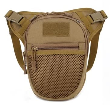 YNZUNMY Beintasche,Beintasche Motorrad,Oberschenkeltasche wasserdichte Oxford-Beintasche for Herren, Hüftgürtel, Gürteltasche, Taille, Reisen, Reiten, Motorrad, Umhängetasche (Color : Brown) von YNZUNMY