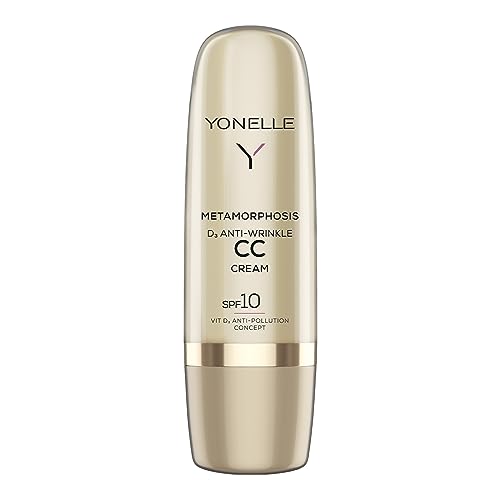 Yonelle CC Cream SPF10 - Anti Falten CC Creme - Serie Metamorphosis für Alle Hauttypen - Getönte Tagescreme mit Lichtschutzfaktor - Tinted Moisturizer mit LSF 10-2 Neutral - 50 ml von YONELLE