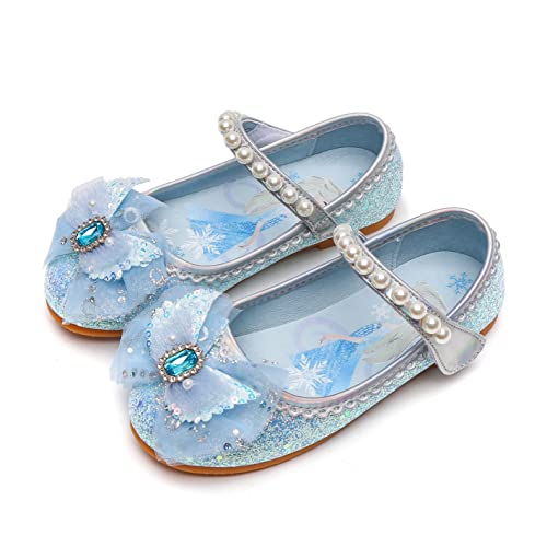 YOSICIL ELSA Prinzessin Schuhe Mädchen Kinder Sandalen Glitter für Verkleidung Cosplay Geburtstagsparty Weihnachten Karneval Halloween,Blau 24 YOSICIL ELSA Prinzessin Schuhe Mädchen Kinder Sandalen Glitter für Verkleidung Cosplay Geburtstagsparty Weihnachten Karneval Halloween,Blau 24 von YOSICIL