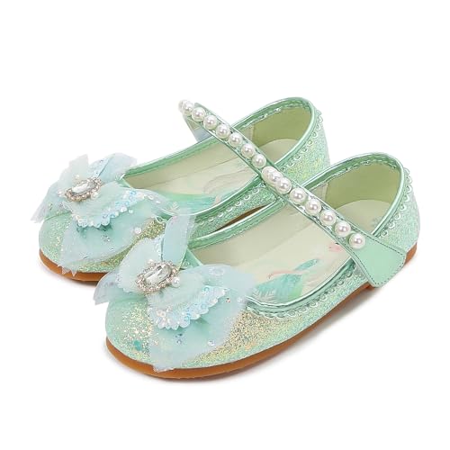 YOSICIL ELSA Prinzessin Schuhe Mädchen Kinder Sandalen Glitter für Verkleidung Cosplay Geburtstagsparty Weihnachten Karneval Rollenspiele Halloween, Grün,27 YOSICIL ELSA Prinzessin Schuhe Mädchen Kinder Sandalen Glitter für Verkleidung Cosplay Geburtstagsparty Weihnachten Karneval Rollenspiele Halloween, Grün,27 von YOSICIL