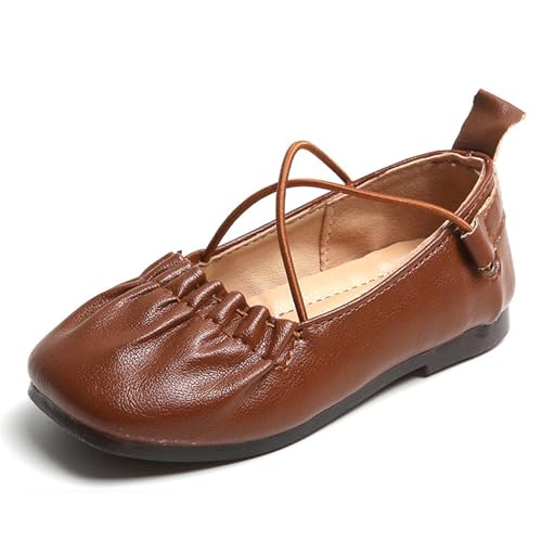 YOSICIL Elegante Prinzessinnenschuhe Mädchen Lederschuhe Kleinkind Mary Jane Schuhe Ballerina Shoes für Kindergarten Geburtstag Partys Halloween Karneval Schulschuhe Verkleidung, Braun, 29 YOSICIL Elegante Prinzessinnenschuhe Mädchen Lederschuhe Kleinkind Mary Jane Schuhe Ballerina Shoes für Kindergarten Geburtstag Partys Halloween Karneval Schulschuhe Verkleidung, Braun, 29 von YOSICIL