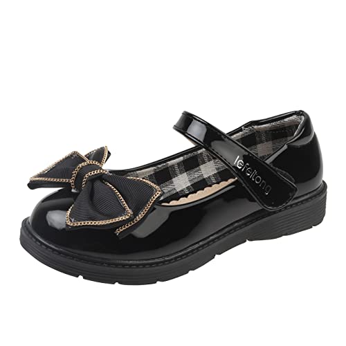 YOSICIL Kinder Mädchen Schuhe Mary Jane Schuhe mit Schleifen Prinzessinnenschuhe Ballerina Lederschuhe Pumps Sandalen für Geburtstag Weihnachten Geschenk Fest Halloween Partys, Schwarz, 31 YOSICIL Kinder Mädchen Schuhe Mary Jane Schuhe mit Schleifen Prinzessinnenschuhe Ballerina Lederschuhe Pumps Sandalen für Geburtstag Weihnachten Geschenk Fest Halloween Partys, Schwarz, 31 von YOSICIL