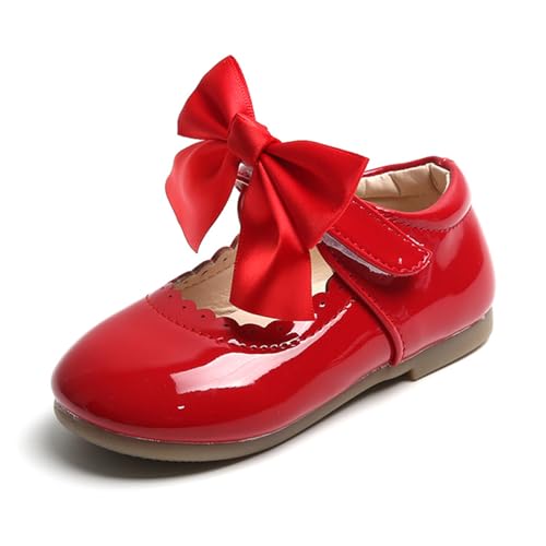 YOSICIL Klassische Lederschuhe Mädchen Mary Jane Schuhe Kleinkind Ballerina Shoes Sandalen Schleifen Geburtstagsparty Halloween Weihnachten Karneval Schulschuhe Kindergarten Geschenk, Rot, 23 YOSICIL Klassische Lederschuhe Mädchen Mary Jane Schuhe Kleinkind Ballerina Shoes Sandalen Schleifen Geburtstagsparty Halloween Weihnachten Karneval Schulschuhe Kindergarten Geschenk, Rot, 23 von YOSICIL