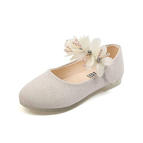 YOSICIL Kleinkind Mädchen Prinzessinnenschuhe mit Blumen Kinder Sandalen Ballerinas Uniformschuhe Mary Jane Schuhe Lederschuhe für Freizeit Hochzeit Geburtstag Geschenk Kindergarten, Beige, 30 YOSICIL Kleinkind Mädchen Prinzessinnenschuhe mit Blumen Kinder Sandalen Ballerinas Uniformschuhe Mary Jane Schuhe Lederschuhe für Freizeit Hochzeit Geburtstag Geschenk Kindergarten, Beige, 30 von YOSICIL