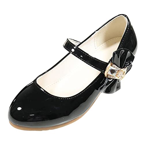 YOSICIL Mädchen Kinder Schuhe mit Absatz Heels Sandalen Prinzesinnenschuhe Ballerinas mit Schleifen für Hochzeit Cosplay Kindergarten Schule Festival Geschenk Geburtstag Weihnachten, Schwarz, 37 YOSICIL Mädchen Kinder Schuhe mit Absatz Heels Sandalen Prinzesinnenschuhe Ballerinas mit Schleifen für Hochzeit Cosplay Kindergarten Schule Festival Geschenk Geburtstag Weihnachten, Schwarz, 37 von YOSICIL