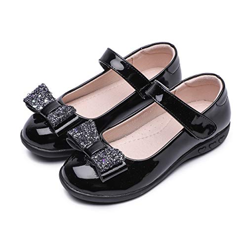 YOSICIL Mädchen Prinzessin Ballerinas Damen Kinder Party Schuhe Kunstleder Mary Jane Tanzschuhe Studenten Lederschuhe Festliche Kinderschuhe Fasching Karneval Halloween Tanzball Schwarz 26-40 YOSICIL Mädchen Prinzessin Ballerinas Damen Kinder Party Schuhe Kunstleder Mary Jane Tanzschuhe Studenten Lederschuhe Festliche Kinderschuhe Fasching Karneval Halloween Tanzball Schwarz 26-40 von YOSICIL