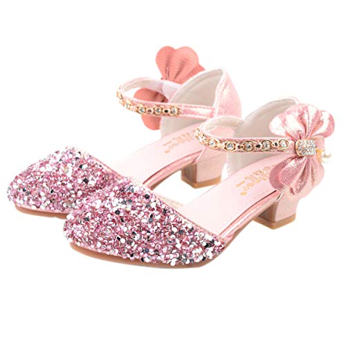YOSICIL Mädchen Prinzessin Schuhe ELSA Glitzer Sandalen Flamenco Schuhe Mädchen Partei Kristall Schuhe Bowknot Hochzeitsschuhe Festschuhe Karneval Halloween Weihnachten Party,Mode02 Pink,29 YOSICIL Mädchen Prinzessin Schuhe ELSA Glitzer Sandalen Flamenco Schuhe Mädchen Partei Kristall Schuhe Bowknot Hochzeitsschuhe Festschuhe Karneval Halloween Weihnachten Party,Mode02 Pink,29 von YOSICIL